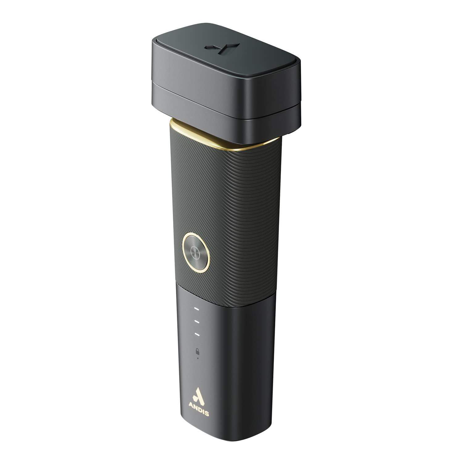 Andis 17300 reSURGE Electric Lithium Titanium Precision Foil Wet/Dry Rechargeable Shaver for male, Black - BarberSets