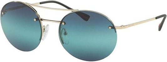 Prada SPS 54R ZVN-5T2 - Gold-Blue by Prada for Men - 56-18-135 mm Sunglasses