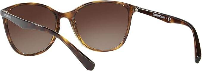 Emporio Armani AR 8043-H 5026-T5 - Dark Havana-Brown Polarized by Giorgio Armani for Women - 54-18-135 mm Sunglasses