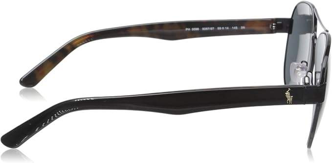 Polo Ralph Lauren PH 3096 9267-87 - Black-Dark Grey by Ralph Lauren for Men - 59-14-145 mm Sunglasses