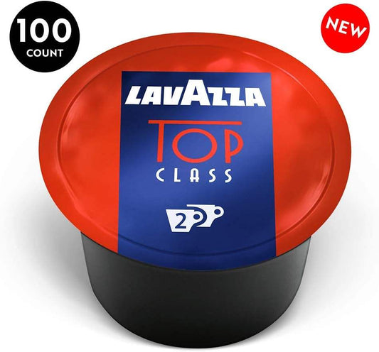 Blue Top Class 2 Roast Ground Coffee Pods by Lavazza - 100 Pods Coffee