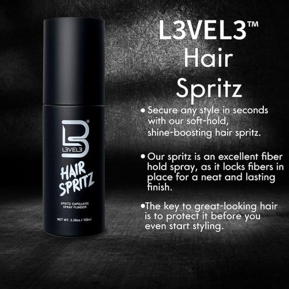 L3VEL3 Hair Spritz Spray 3.3 oz