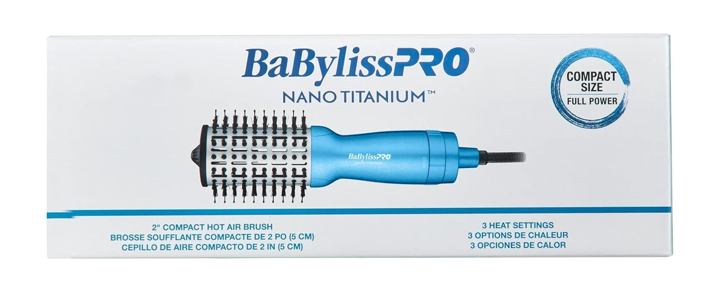 BaBylissPRO Nano Titanium 2" Compact Hot Air Brush
