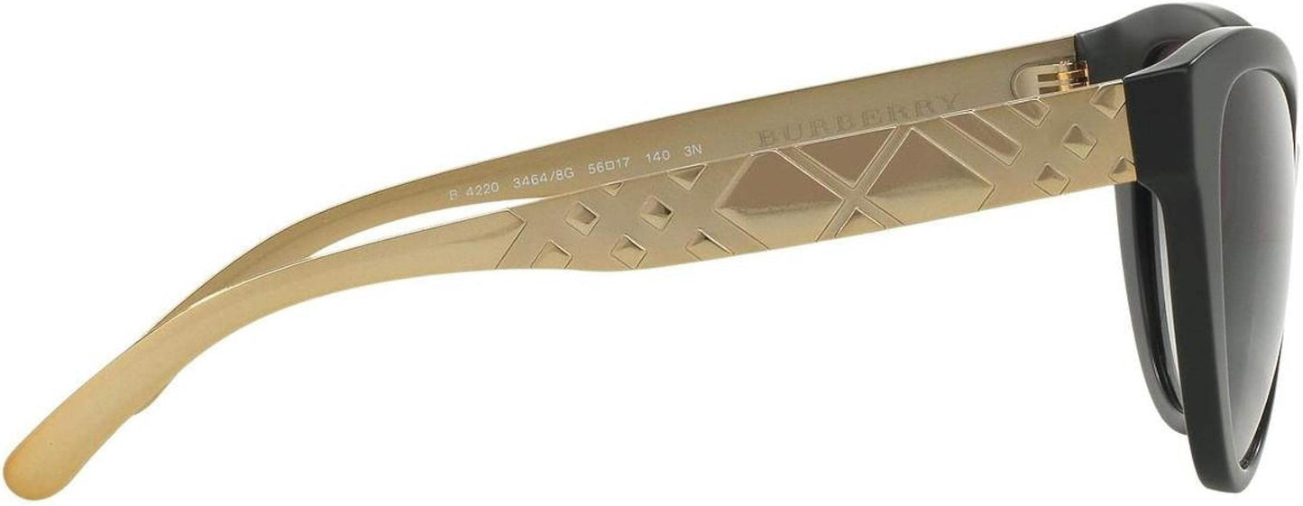 Burberry BE 4220 3464-8G - Matte Black-Grey Gradient by Burberry - 56-17-140 mm Sunglasses