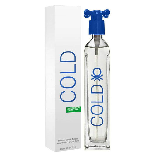 Cold by United Colors of Benetton for Men - 3.3 oz EDT Spray