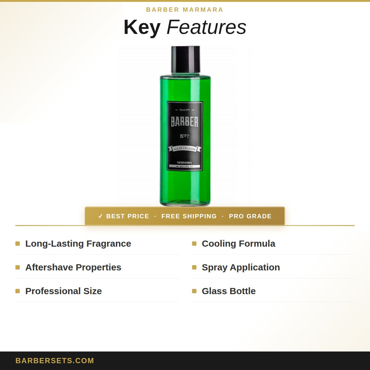 BARBER MARMARA BARBER COLOGNE 400 ML NO.7 SPRAY