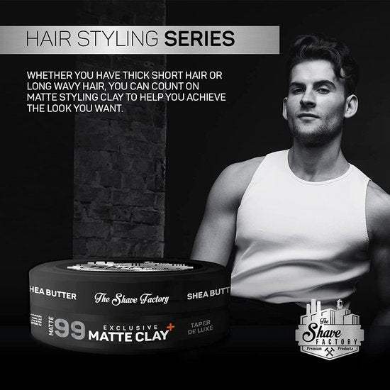 The Shave Factory Exclusive Matte Clay 150Ml 99 Taper De Luxe TS-9058-99