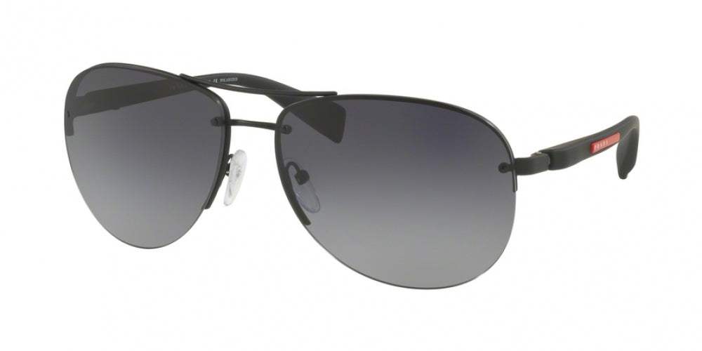 Prada SPS 56M 7AX-3O1 - Black-Grey Green by Prada for Men - 62-14-130 mm Sunglasses