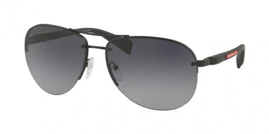 Prada SPS 56M 7AX-3O1 - Black-Grey Green by Prada for Men - 62-14-130 mm Sunglasses
