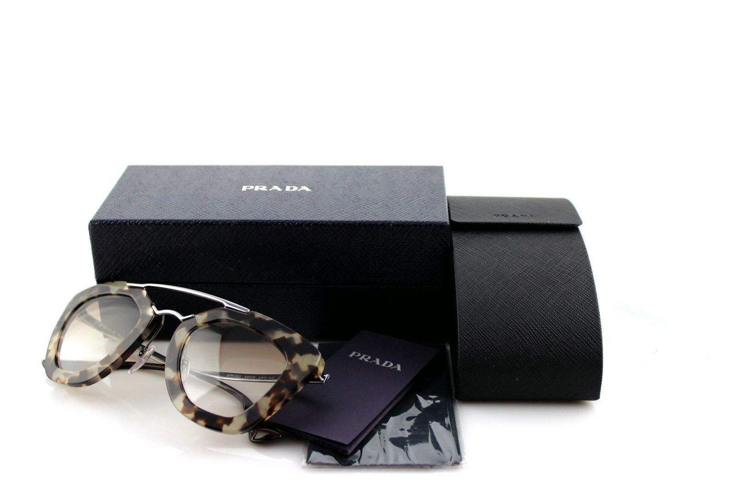 Prada SPR 09Q UAO-1L0 - Spotted Opal Brown-Brown Gradient by Prada for Women - 49-26-140 mm Sunglasses