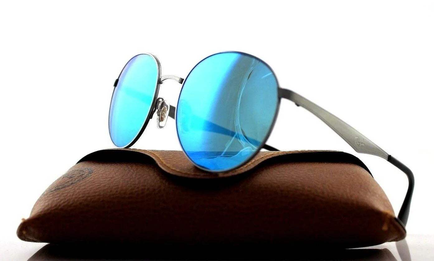 Ray Ban RB 3537 004-55 - Gunmetal-Blue by Ray Ban for Unisex - 51-19-145 mm Sunglasses