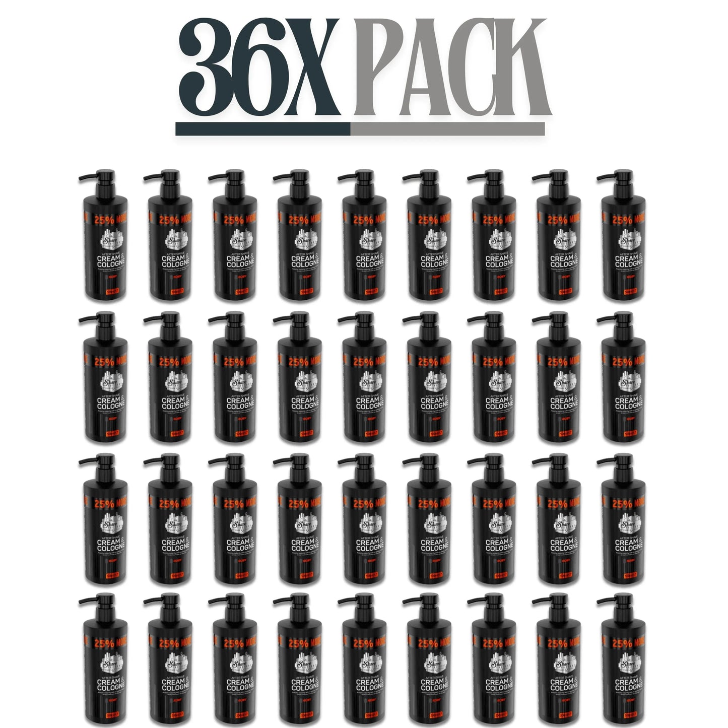 The Shave Factory After Shave Cream & Cologne 2 in 1 Ruby 500ml / 16.9 oz Multipack