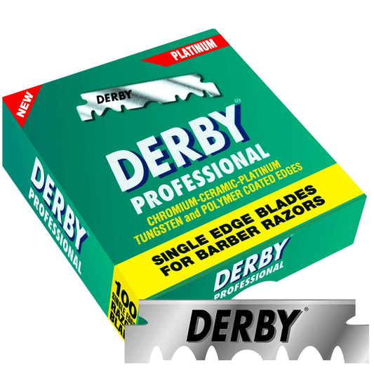Derby Prof Single Edge Razor Blades 100ct - BarberSets