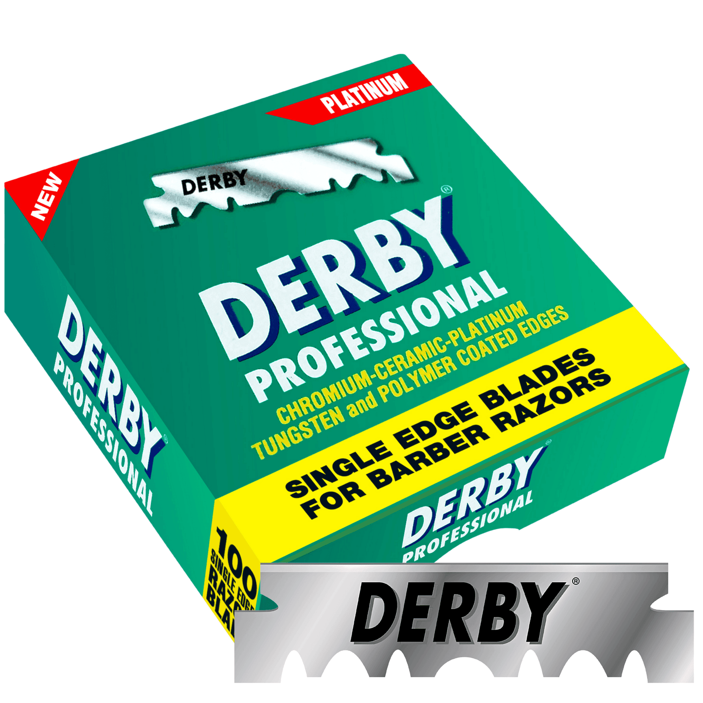 Derby Prof Single Edge Razor Blades 100ct - BarberSets