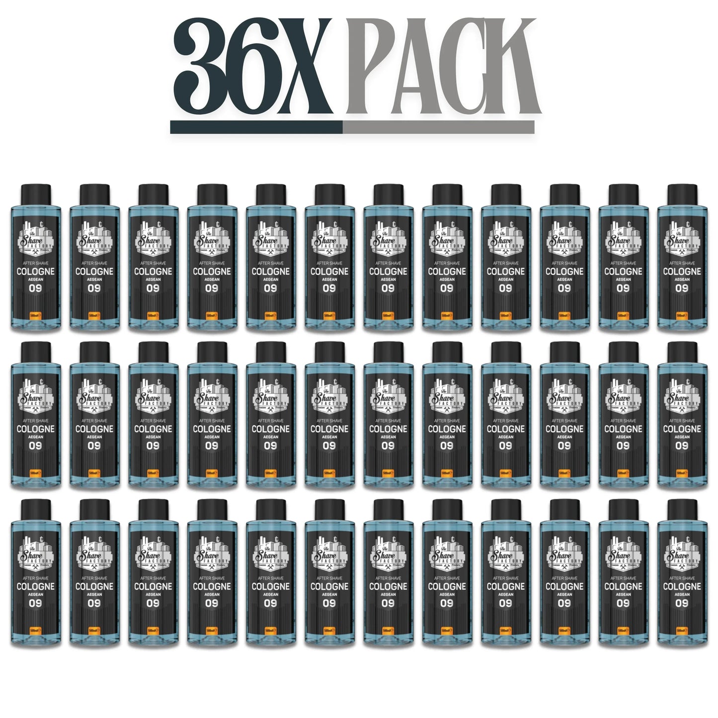 The Shave Factory After Shave Cologne 09 Aegean 16.9 oz - 500 ml Multipack