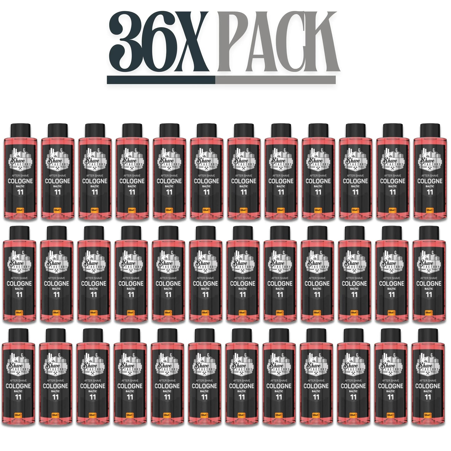The Shave Factory After Shave Cologne 11 Baltic 500ml / 16.9 oz Multipack