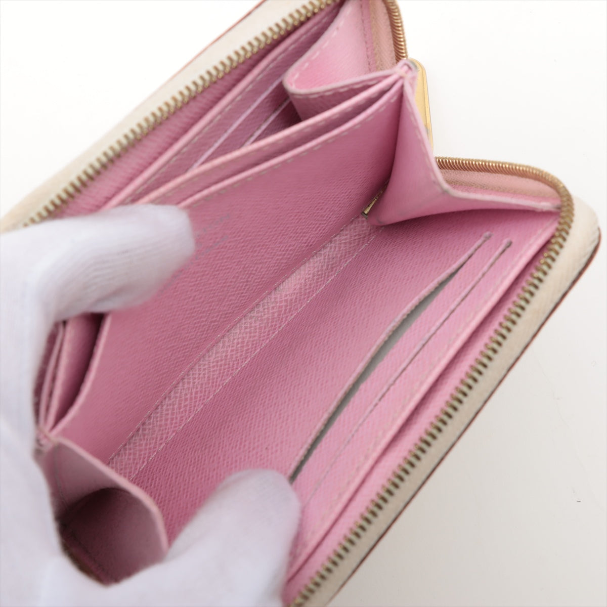 Louis Vuitton Multicolor Zippy Coin Purse White