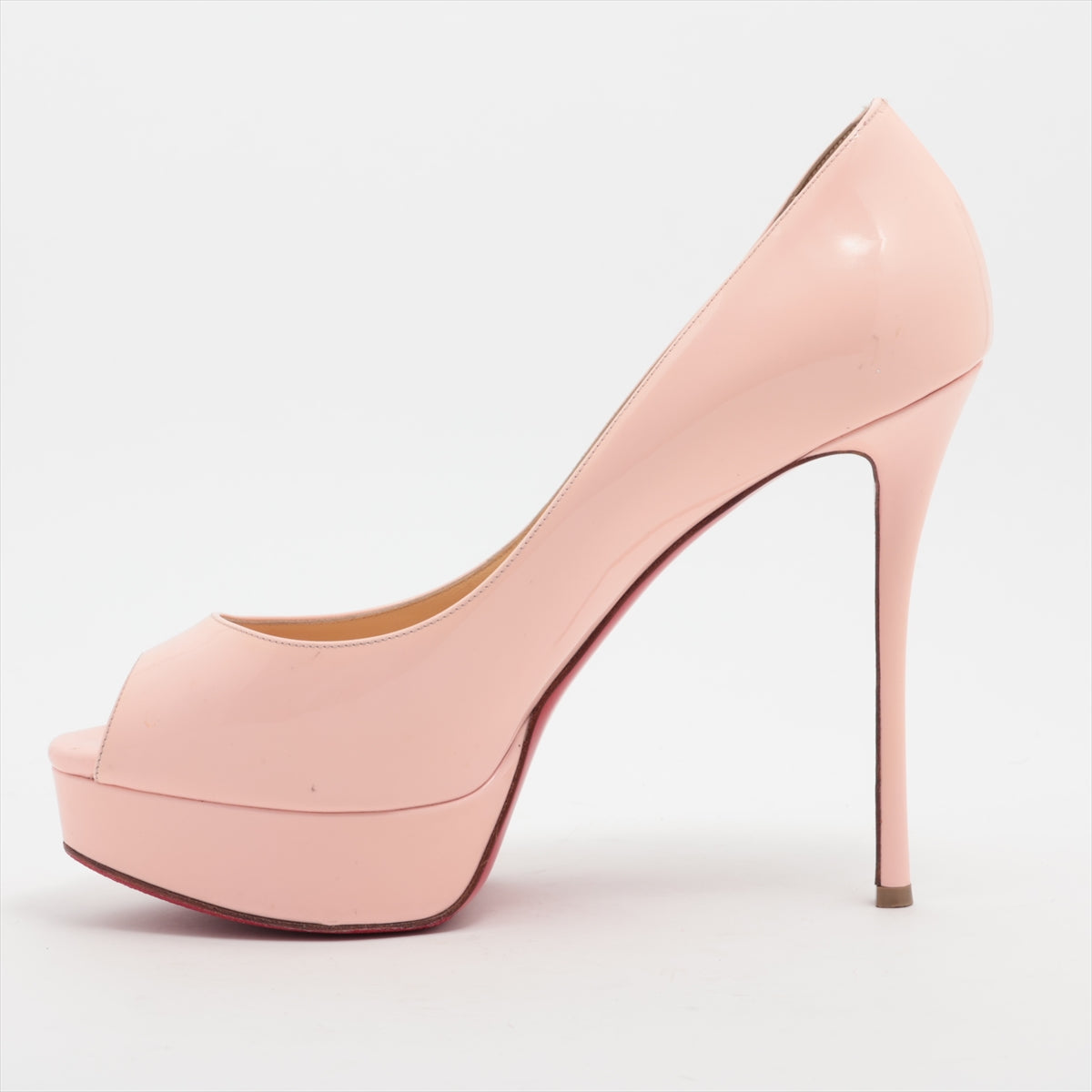 Christian Louboutin Leather Open-toe Pump Baby Pink