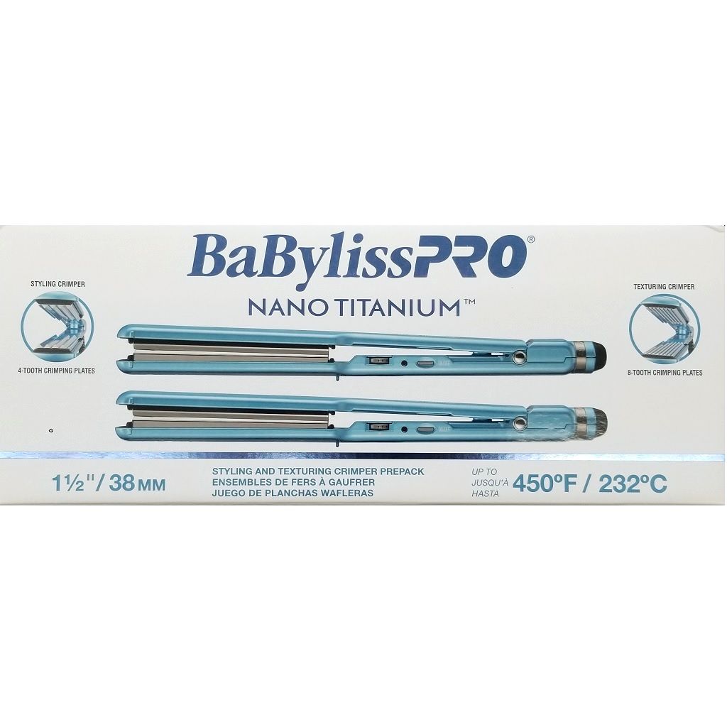 BaBylissPRO Nano Titanium Styling and Texturizing Crimper Set