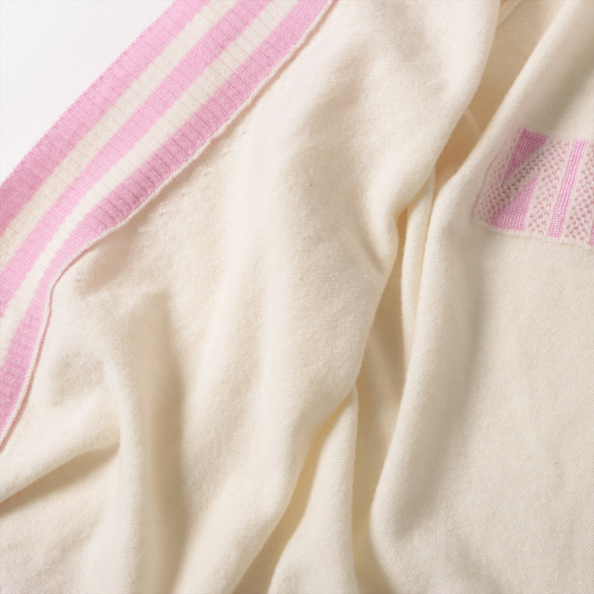 Balmain Cashmere x Wool Cardigan Cream x Pink