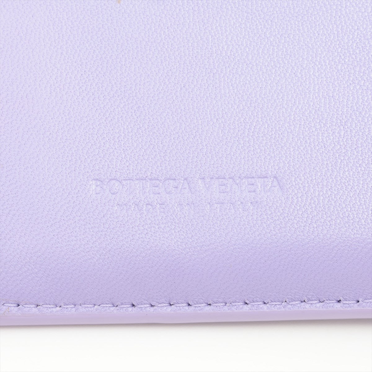 Bottega Veneta Maxi Intrecciato Leather Coin Card Case Purple