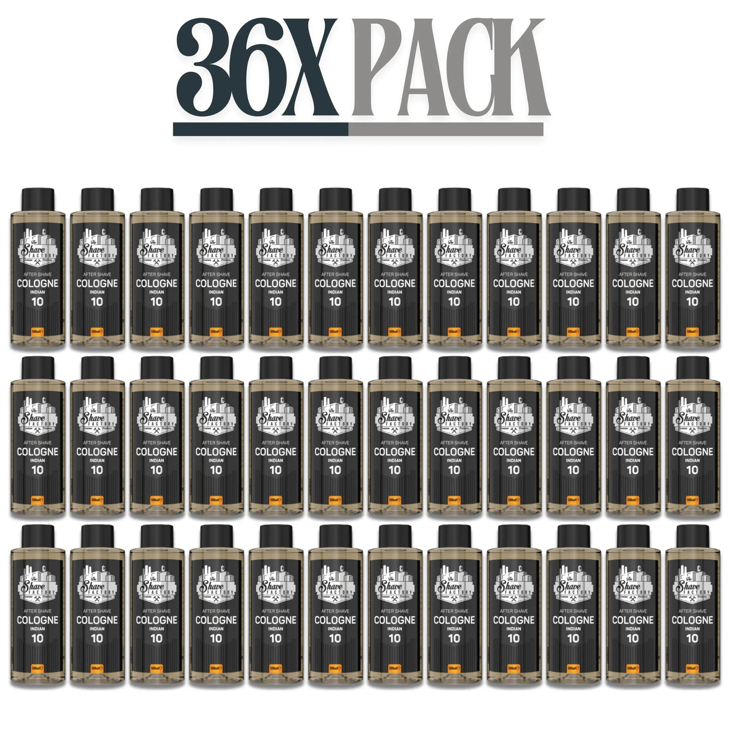The Shave Factory After Shave Cologne 10 Indian 500ml / 16.9 oz Multipack