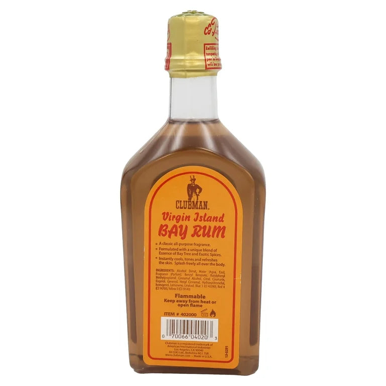 Clubman Virgin Island Bay Rum Cologne 6 oz Multipack
