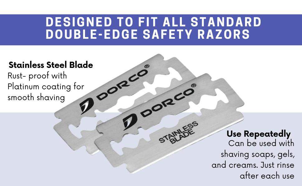 Dorco Double Edge Razor Blade 100ct Blue - BarberSets