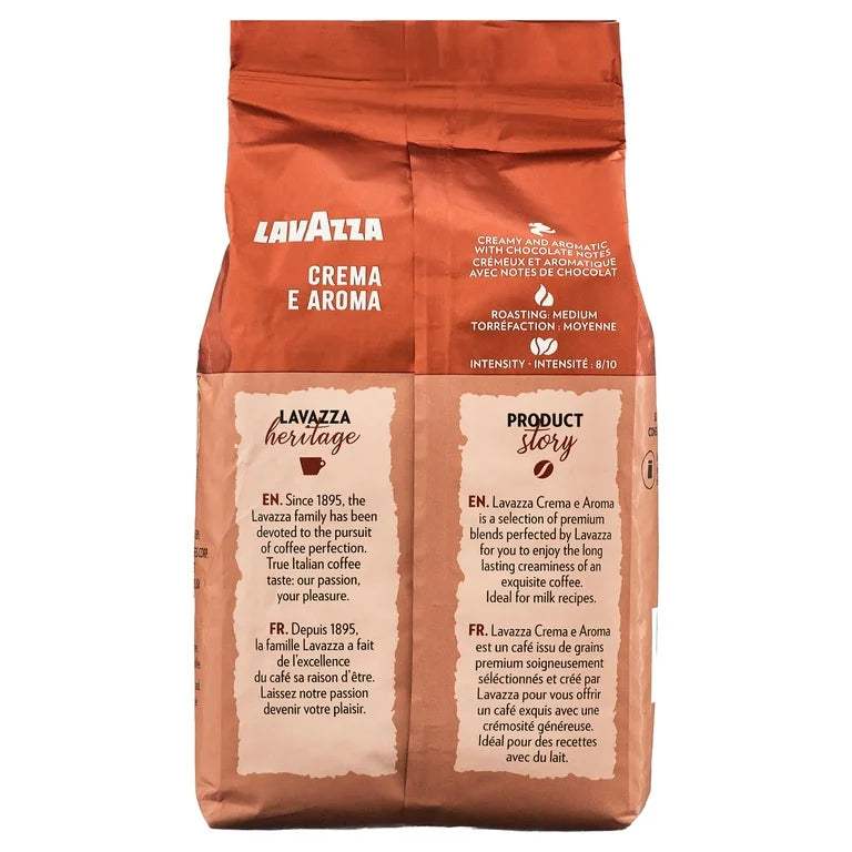 Crema e Aroma Roast Whole Bean Coffee by Lavazza for Unisex - 35.2 oz Coffee