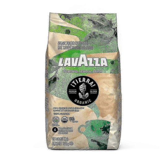 Tierra Organic Roast Whole Bean Coffee by Lavazza for Unisex - 35.2 oz Coffee