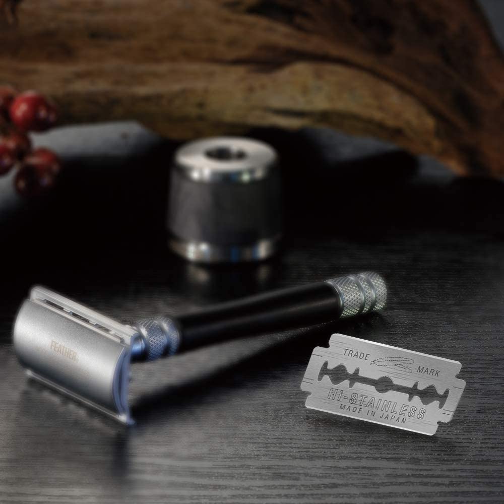 Feather Hi Stainless Double Edge Blades, 5 Count