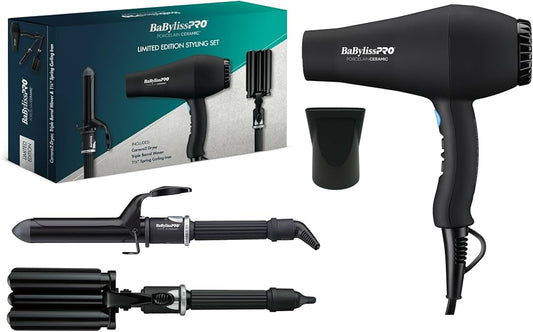 BaBylissPRO Porcelain Ceramic Gift Box (Dryer, Waver, Curling Iron)