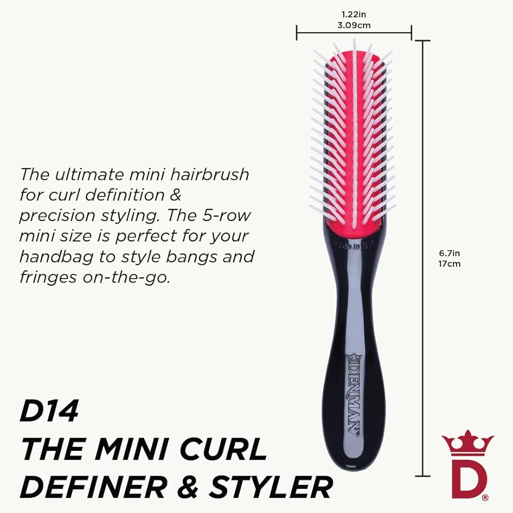 Denman 5 Row Classic Pocket Styling Brush
