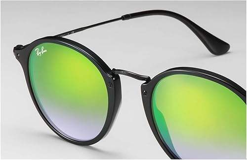 Ray Ban RB 2447 901-4J - Black-Green Gradient Flash by Ray Ban for Unisex - 49-21-145 mm Sunglasses