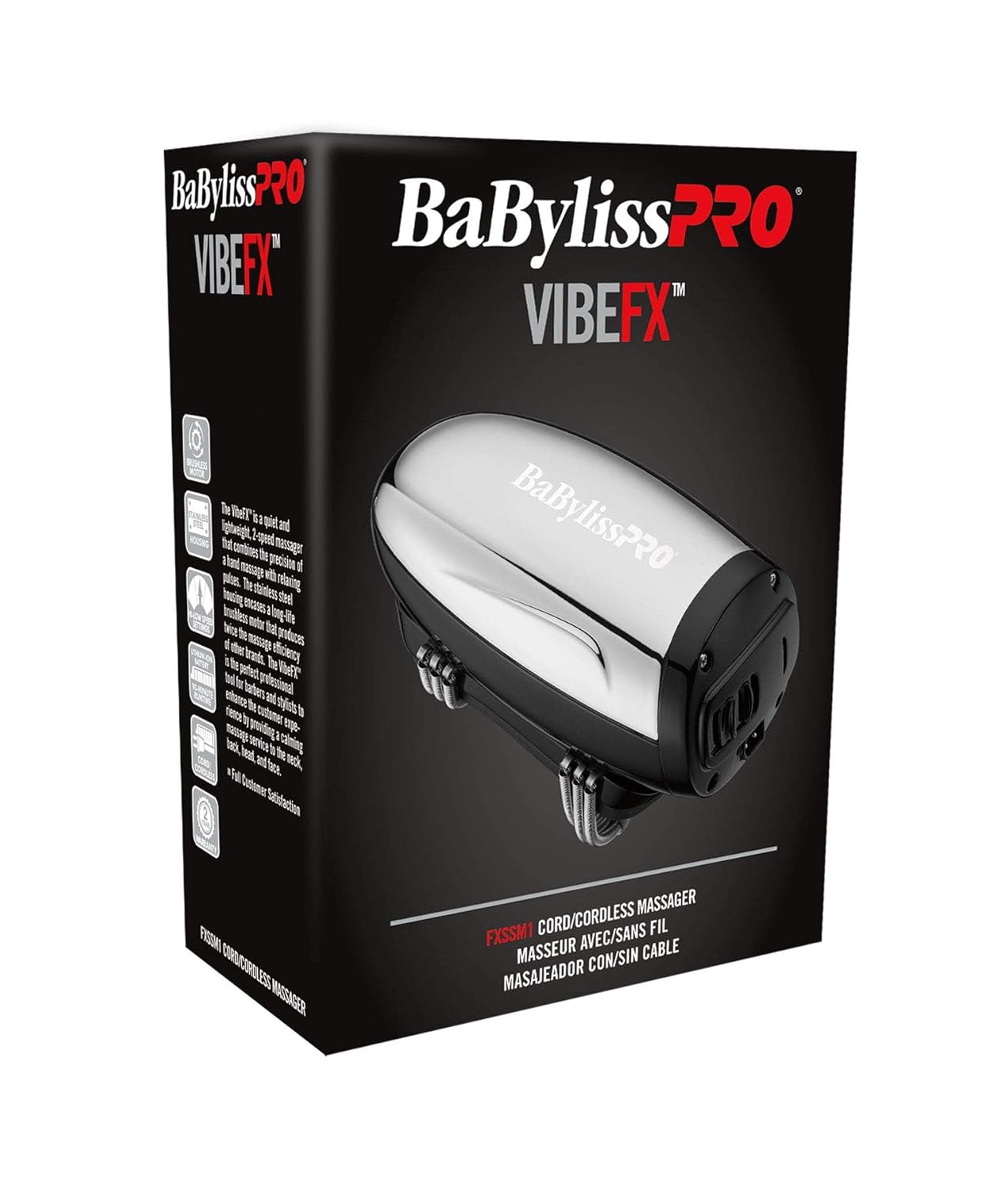 BaBylissPRO VIBEFX Cord/Cordless Massager