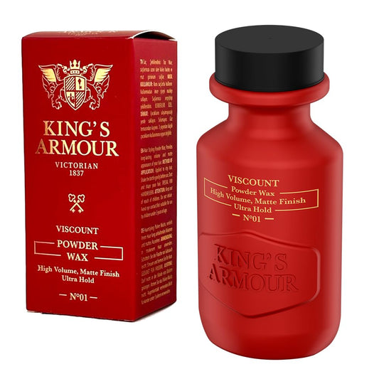 King's Armour Viscount Powder Wax – Professional Hair Styling Powder for Instant Volume, Matte Finish & Ultra Hold – Lightweight, Residue-Free Texture Wax, 20g (0.7 Ounce)