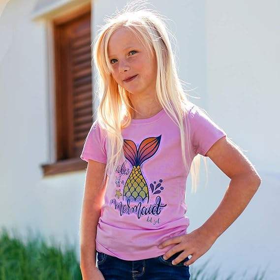 Kids Crew Tee - Tales of a Mermaid by DelSol for Kids - 1 Pc T-Shirt (YXL)