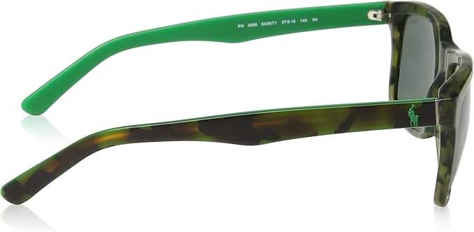 Polo Ralph Lauren PH 4098 5436-71 - Vintage Camou Tortoise-Green by Ralph Lauren for Men - 57-18-145 mm Sunglasses