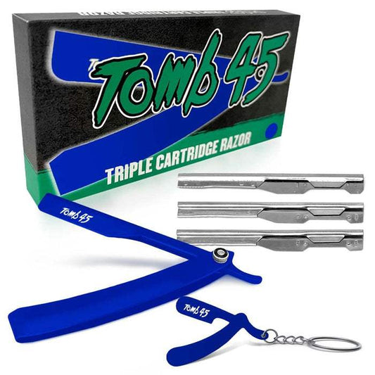 Tomb45 Triple Cartridge Razor Holder - Blue