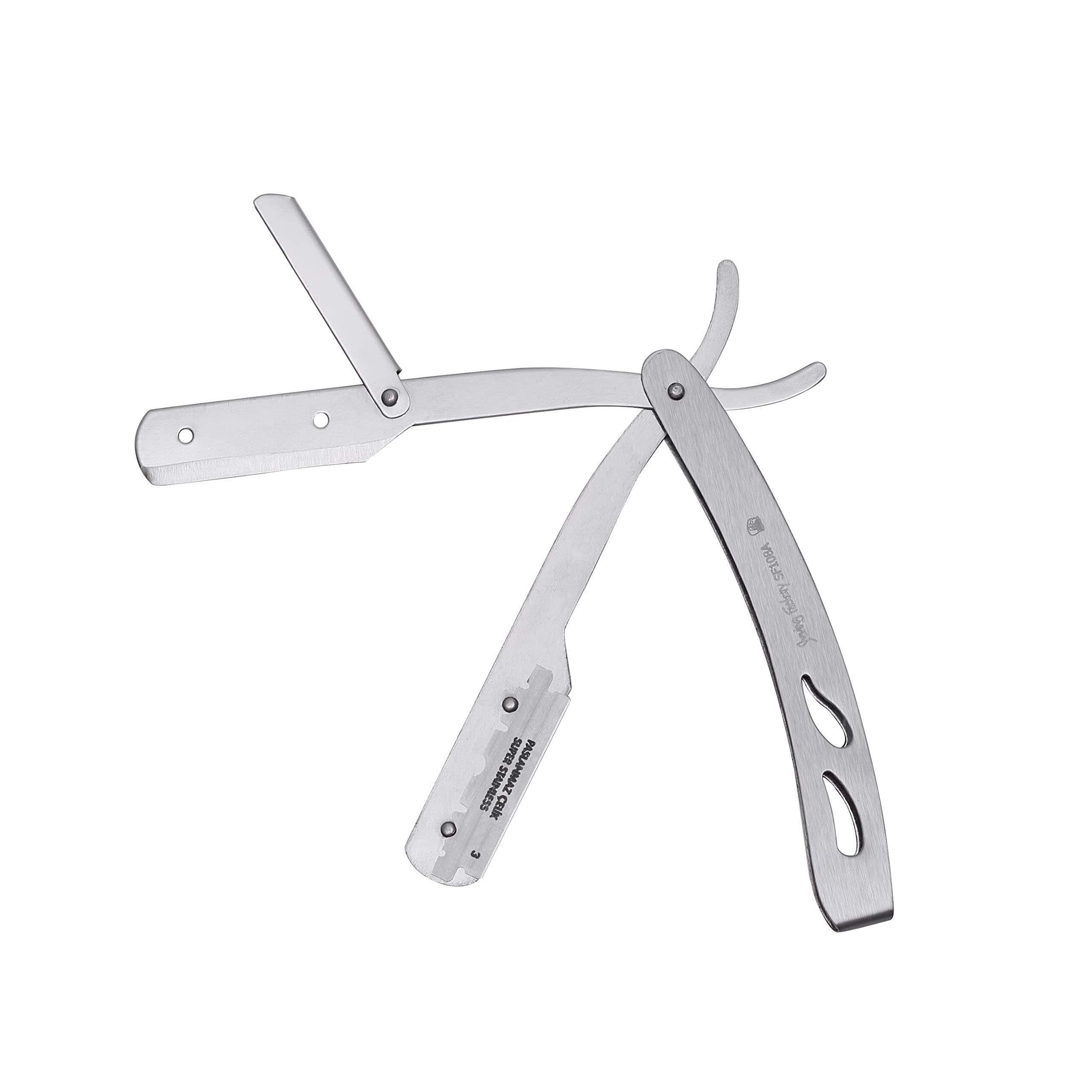 The Shave Factory Straight Edge Razor Kit (Matte / 300 Derby Professional Single Edge Razor Blades) - BarberSets