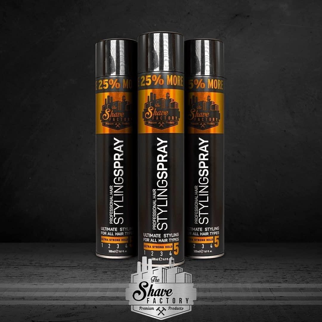 The Shave Factory Hair Styling Spray 500ml / 16.9 oz