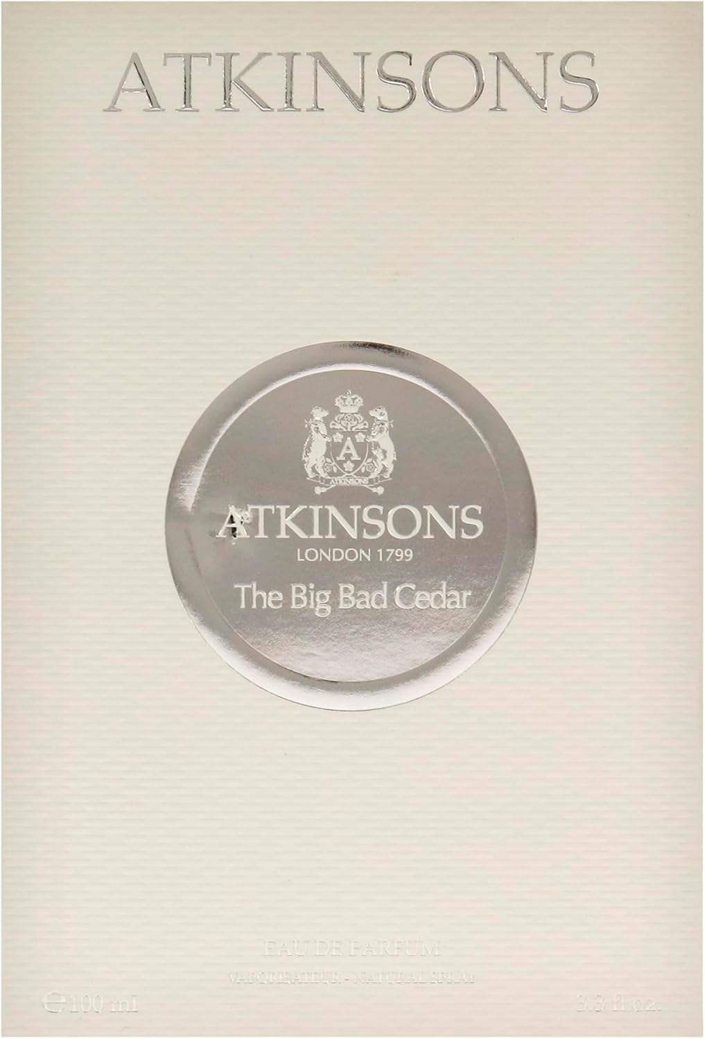 The Big Bad Cedar by Atkinsons for Unisex - 3.3 oz EDP Spray