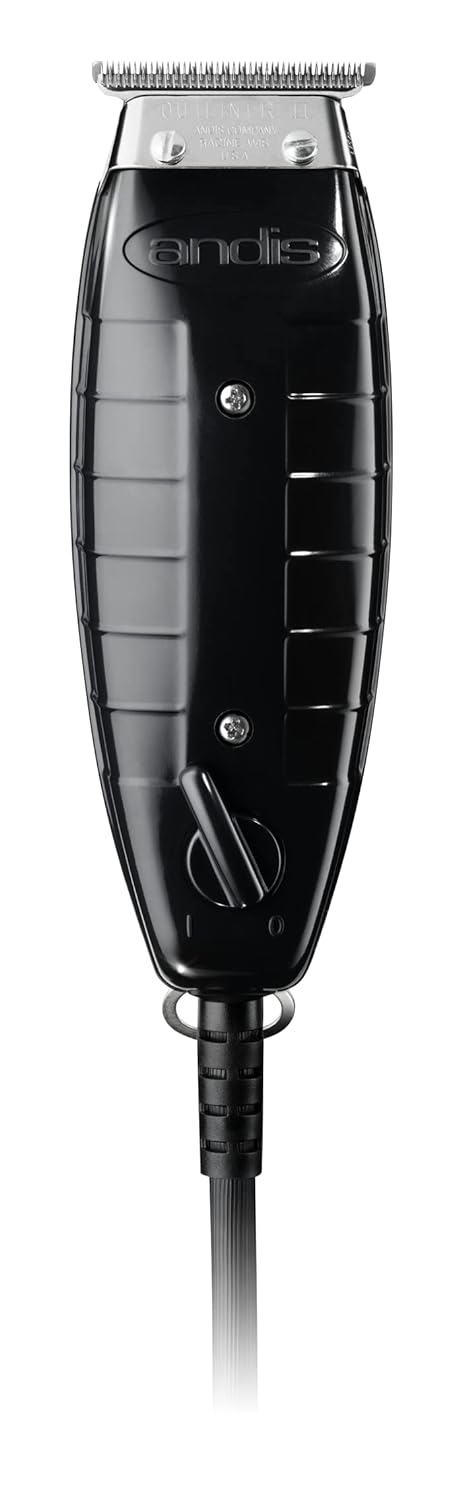 Andis 04775 Professional GTX T-Outliner Beard & Hair Trimmer for unisex-adult with Carbon Steel T-Blade, Bump Free Technology – Black