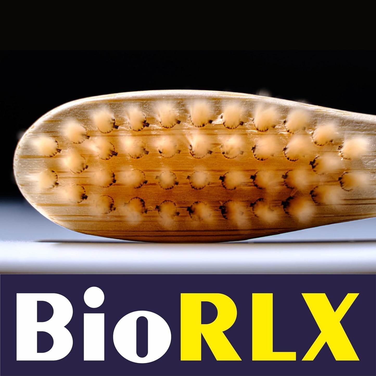 BioRLX Bamboo Toothbrush - Biodegradable Wooden Toothbrushes, Natural BPA Free - Wooden Toothbrush, Eco-Friendly - Compostable and Durable (Two Pieces, Medium)