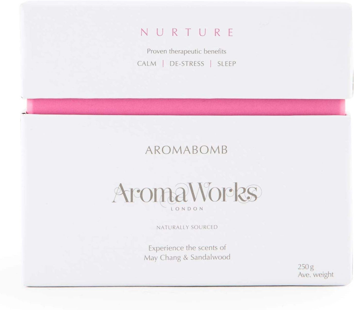 Nurture AromaBomb Single by Aromaworks for Unisex - 8.81 oz Bath Bomb