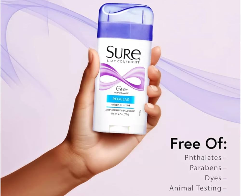 Original Solid Anti-Perspirant Deodorant - Unscented by Sure for Unisex - 2.7 oz Deodorant Stick