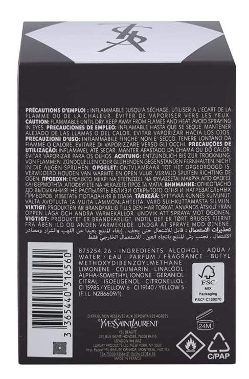 LHomme by Yves Saint Laurent for Men - 3.3 oz EDT Spray