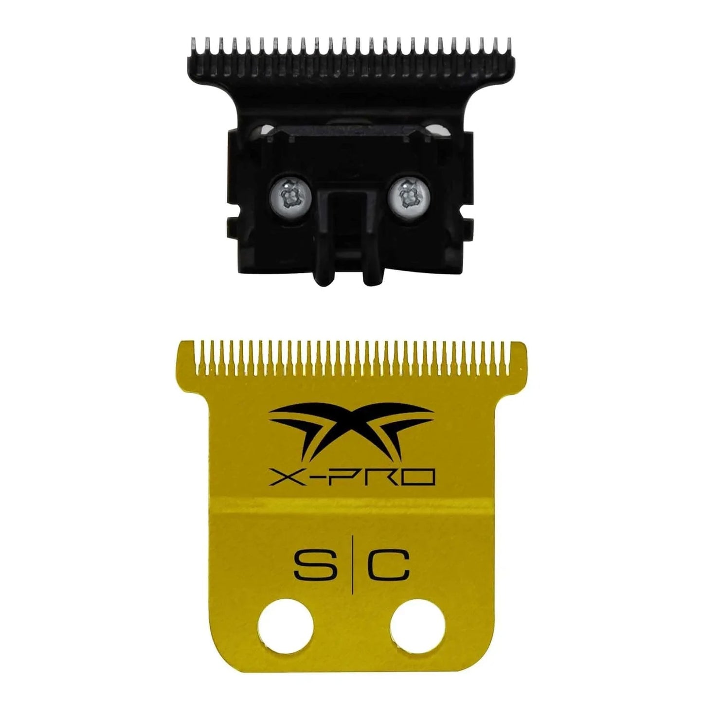 StyleCraft Replacement Fixed X-Pro Precision Gold Trimmer Blade with Black Diamond Carbon DLC Set