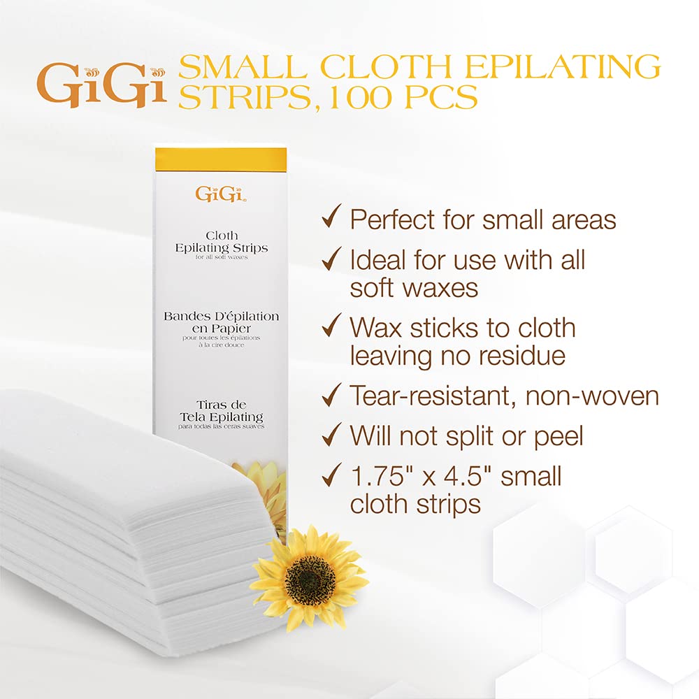 Gigi Small Cloth Epilating Strips (100 pcs) (0.4lb)