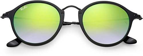 Ray Ban RB 2447 901-4J - Black-Green Gradient Flash by Ray Ban for Unisex - 49-21-145 mm Sunglasses